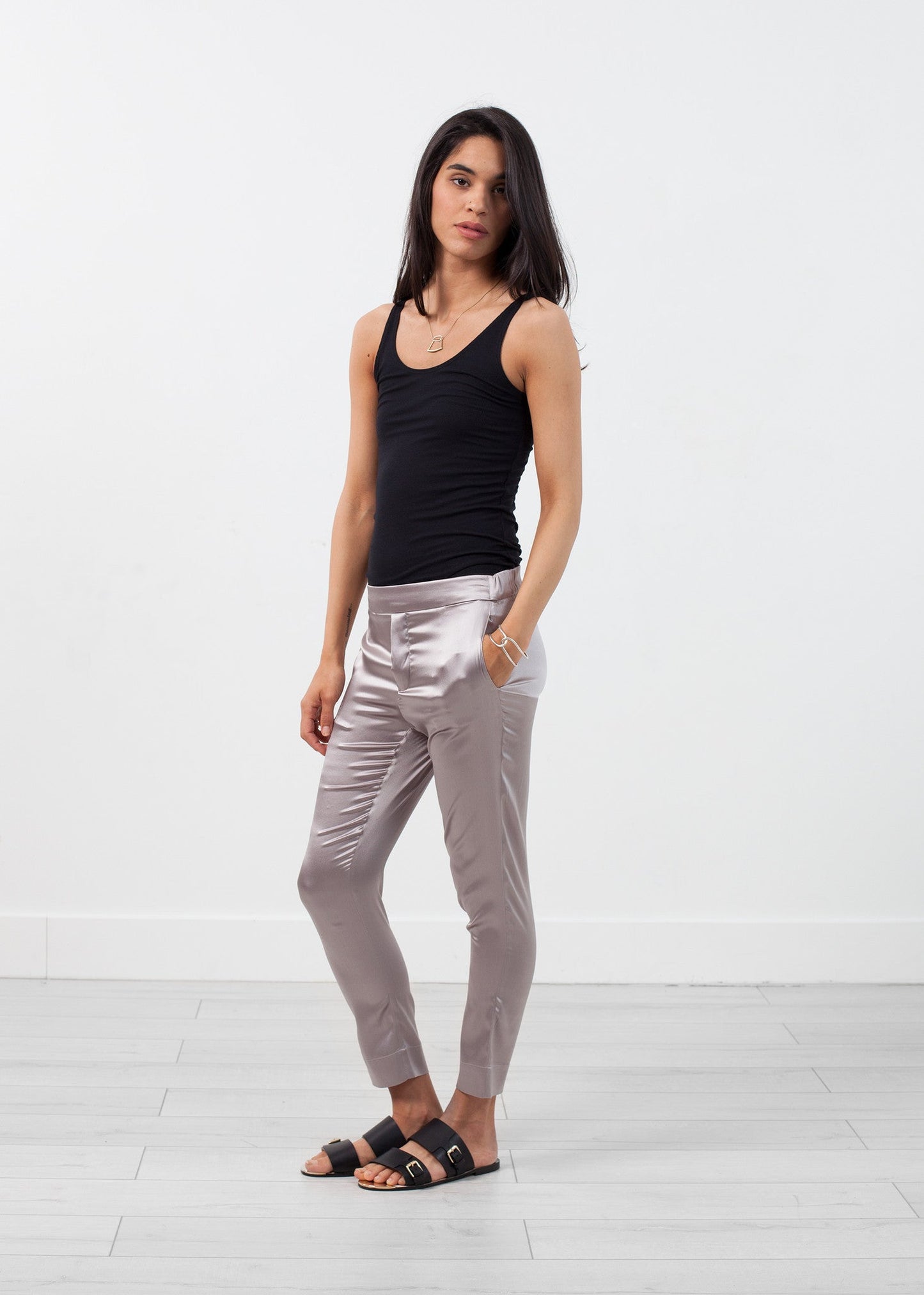 Silk Pull-up Pant