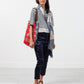 Sleeve Top in Navy Stripe