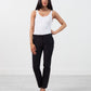 Straight Seam Trousers in Black