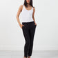 Straight Seam Trousers in Black