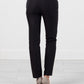 Straight Seam Trousers in Black