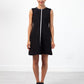 Neoprene Flower Dress in Black