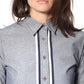 Chambray Boyfriend Shirt in Blue