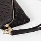 Roxanne Leather Clutch in Black