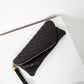 Roxanne Leather Clutch in Black