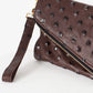 Roxanne Leather Clutch in Brown