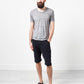 Linen T-shirt in Dolphin