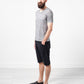 Linen T-shirt in Dolphin