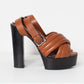 Familiar heel in brown
