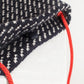 Wool Shoulder Pouch in Black/White