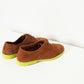 Suede Oxford in Natural/Lime