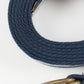 Striped Web Belt in Navy/White
